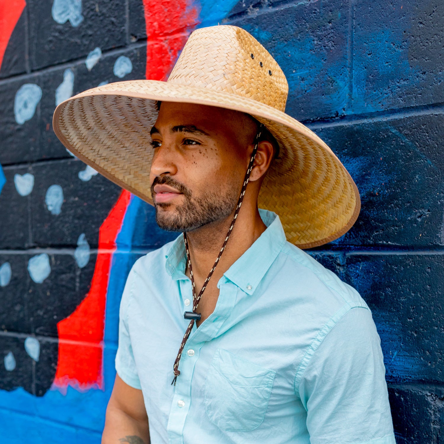 Sebastian Straw Wide Brim Lifeguard Hat Doba